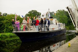 Beim Tag des offenen Denkmals im September 2015 schipperte die Barkasse „Einigkeit“ bereits durch den Kanal - im Juni kommt sie wieder. 